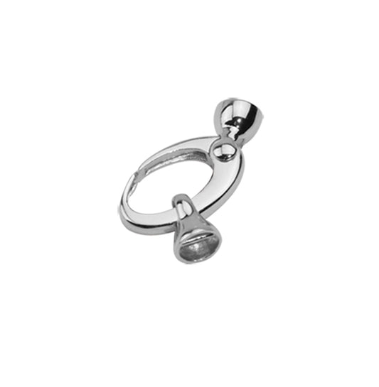 Sterling Silver Clasp, 10x23mm — C1220SS