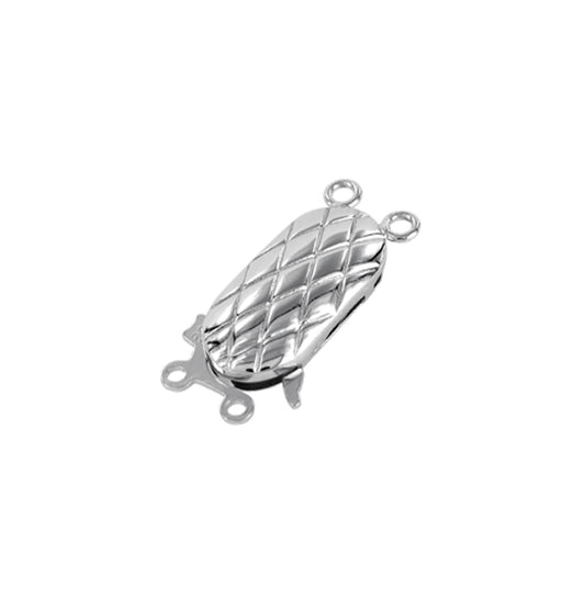 Sterling Silver Clasp, 7x18mm — C1301SS/2