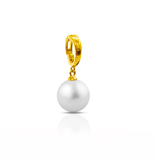 9ct Round Pearl Pendant, 11–11.5mm — H668S