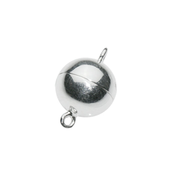 Magnetic Silver Ball Clasp