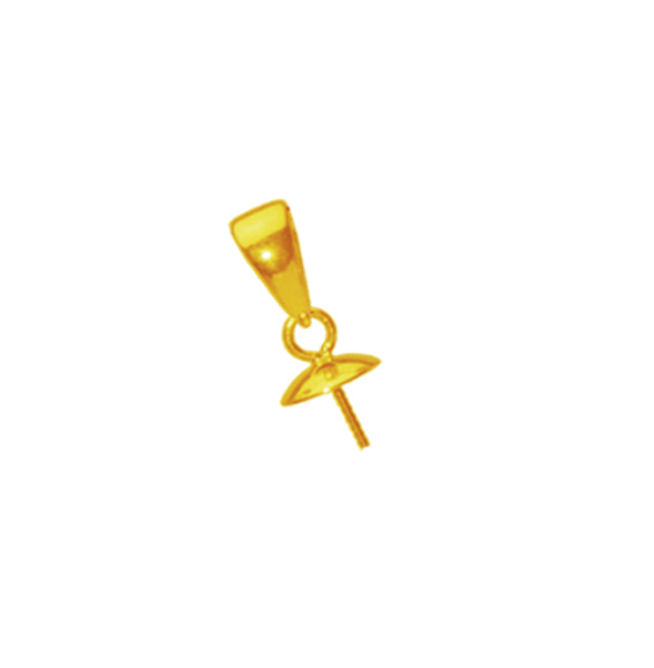 Pendant Bail Finding, 4mm Cup — P02L