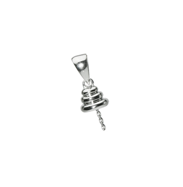 Pendant Bail Finding, 7mm Cup — P03