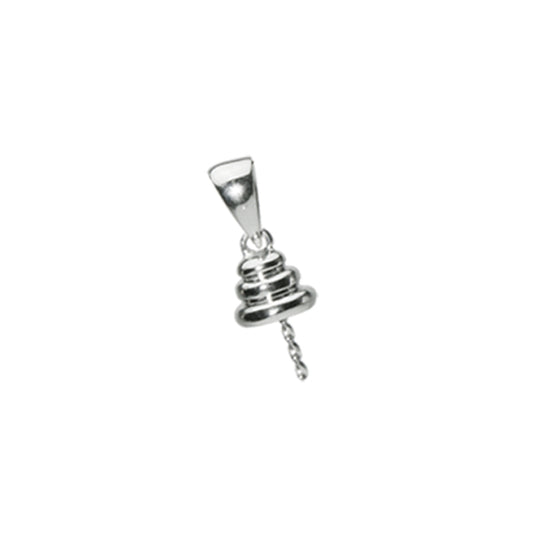 Pendant Bail Finding, 7mm Cup — P03