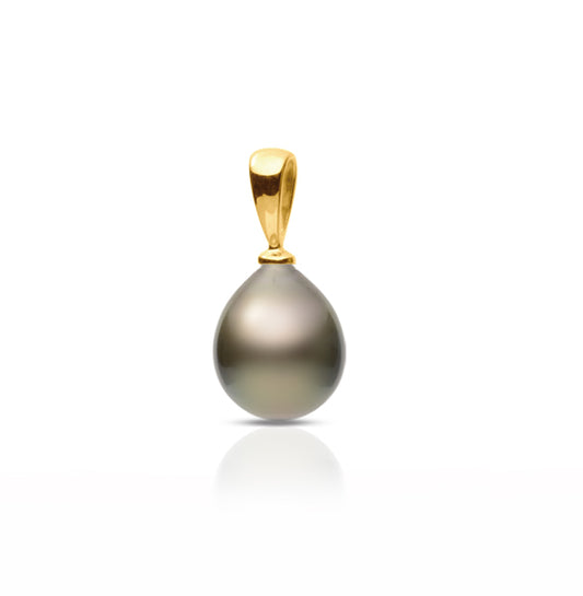 9ct Drop Pearl Pendant, 10.5–11mm — P06